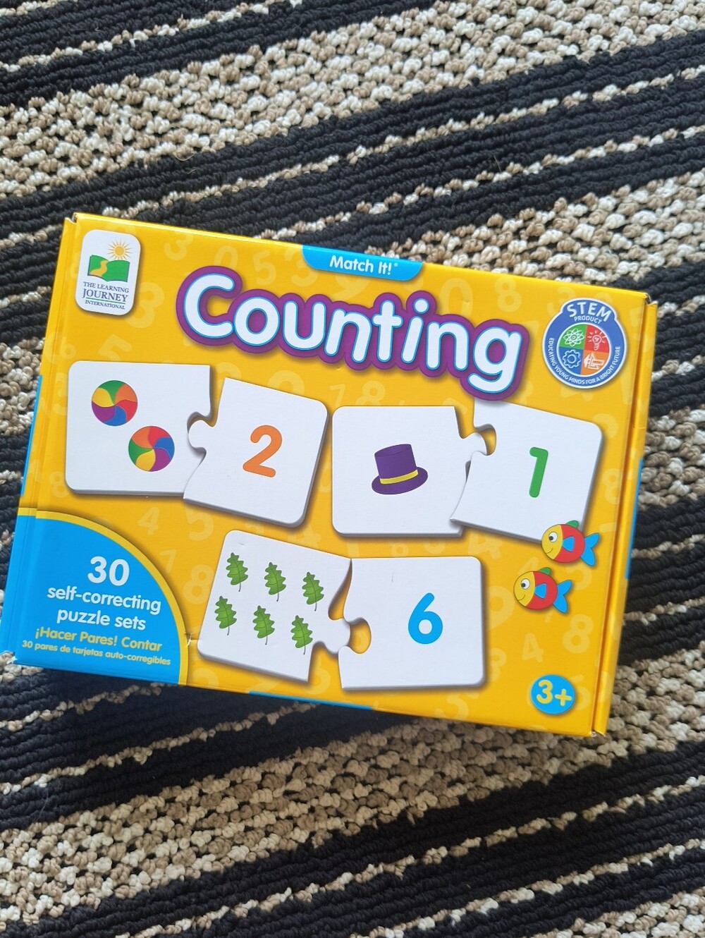 Match It Counting Toy 30 Puzzle Sets Educational by The Learning Journey